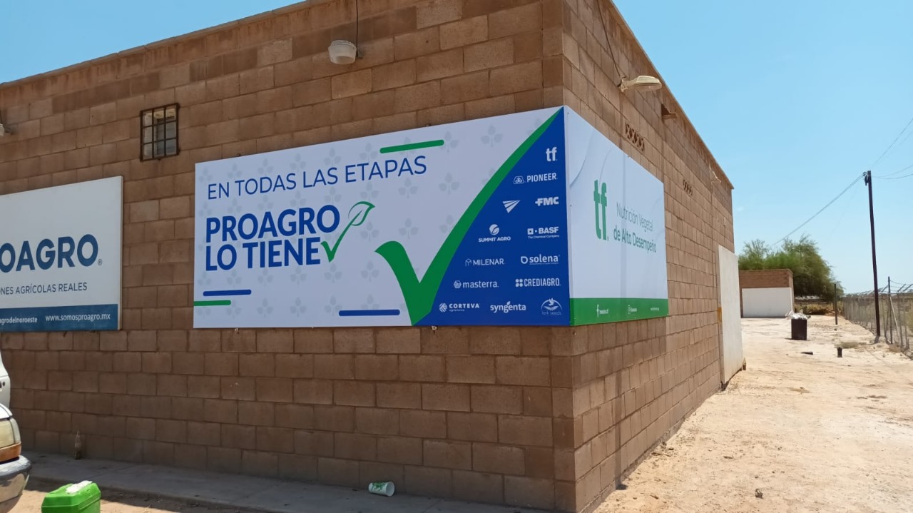 Bastidor con lona impresa